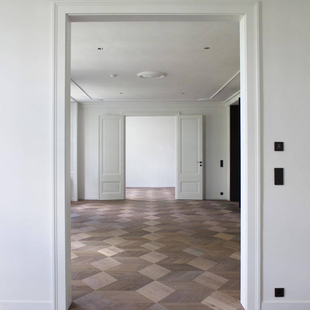 Besonderes Parkettmuster am Opernring