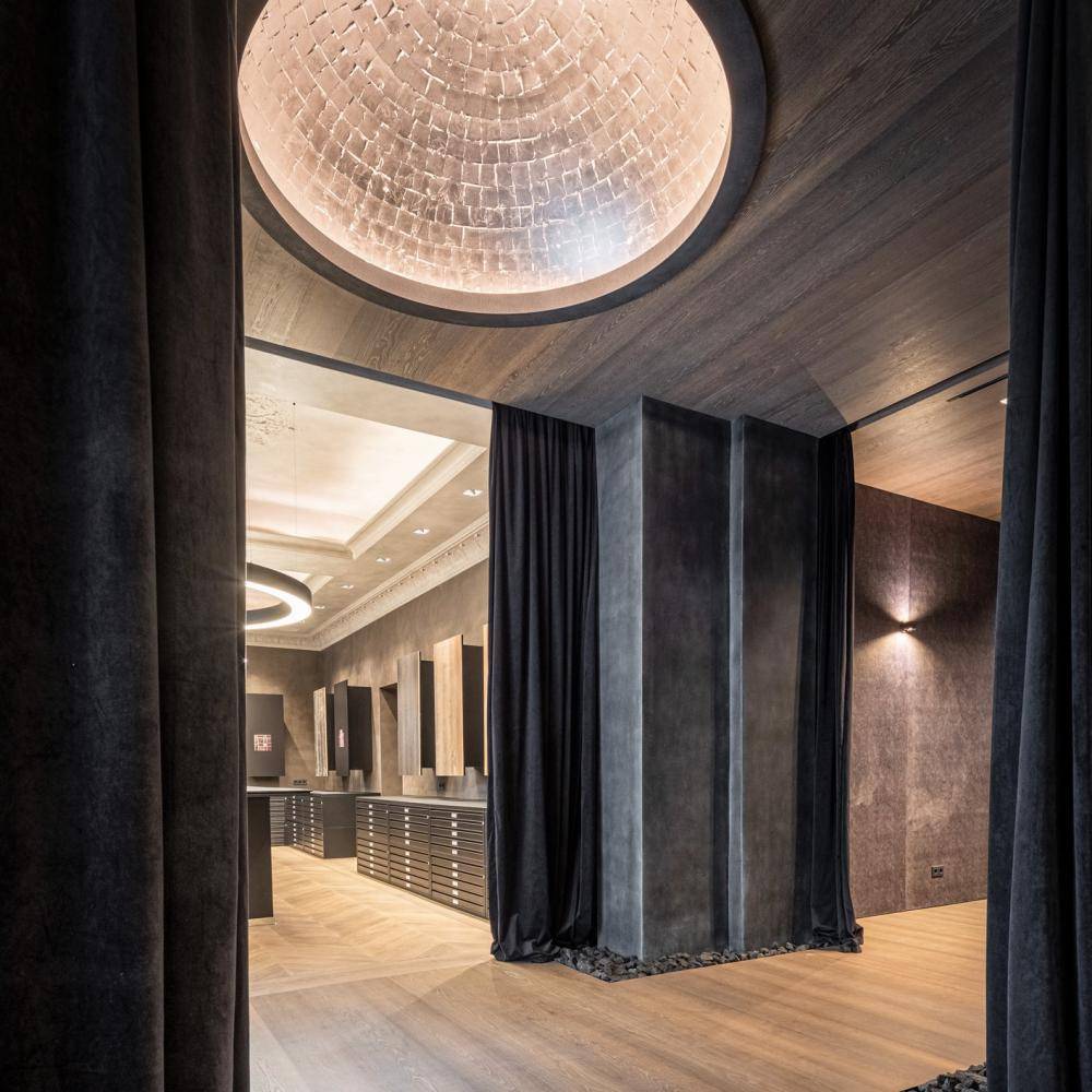 Einzigartige Materialbibliothek im exklusivem Ambiente