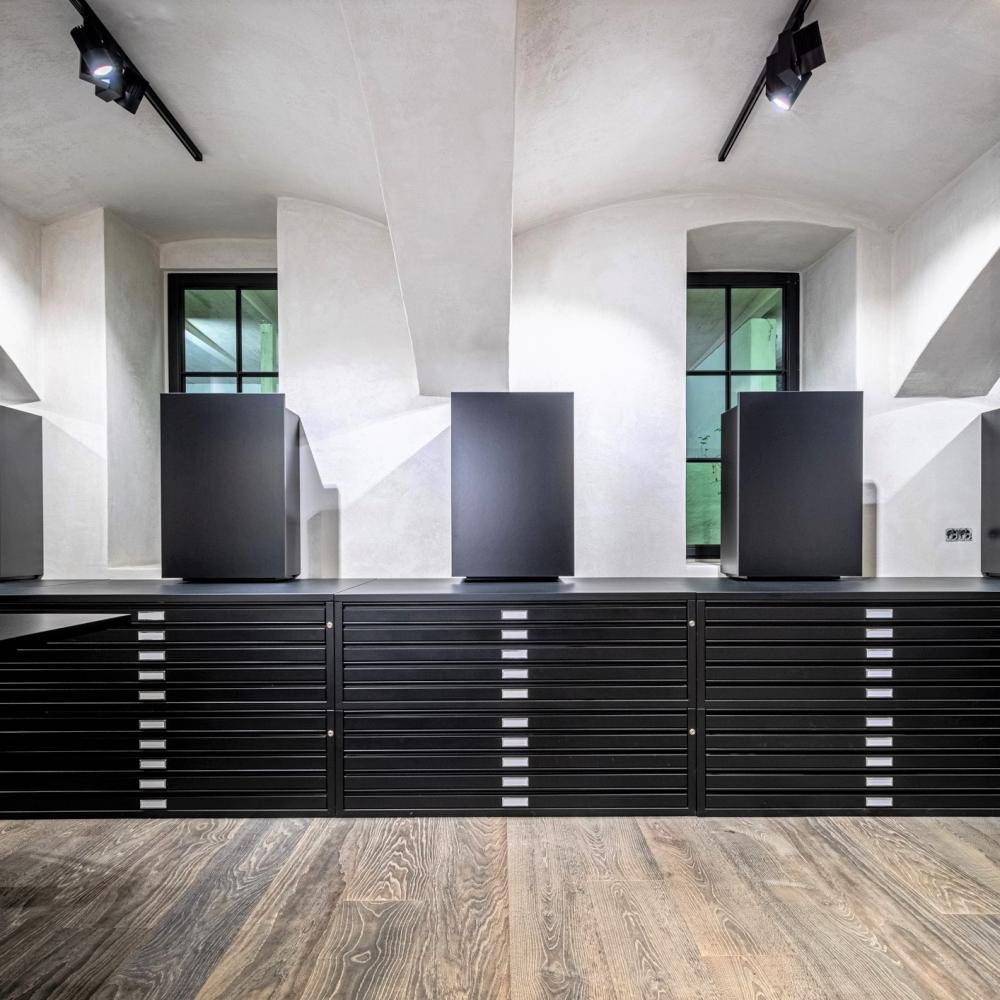 Einzigartige Materialbibliothek im exklusivem Ambiente