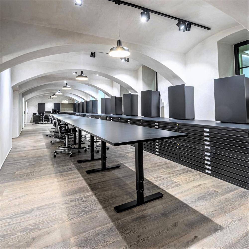 Einzigartige Materialbibliothek im exklusivem Ambiente