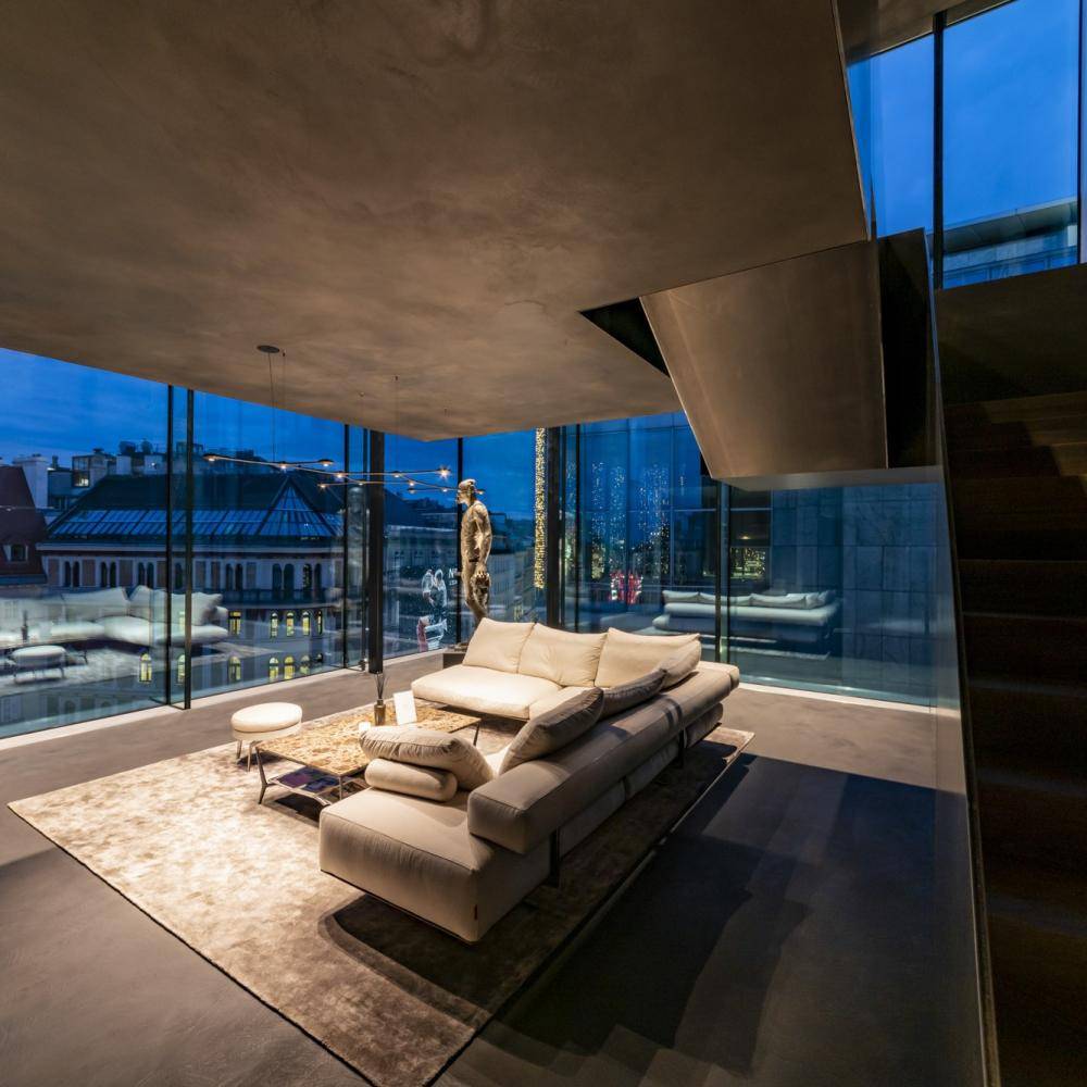 Spektakuläres Penthouse im Herzen Wiens bei Nacht
