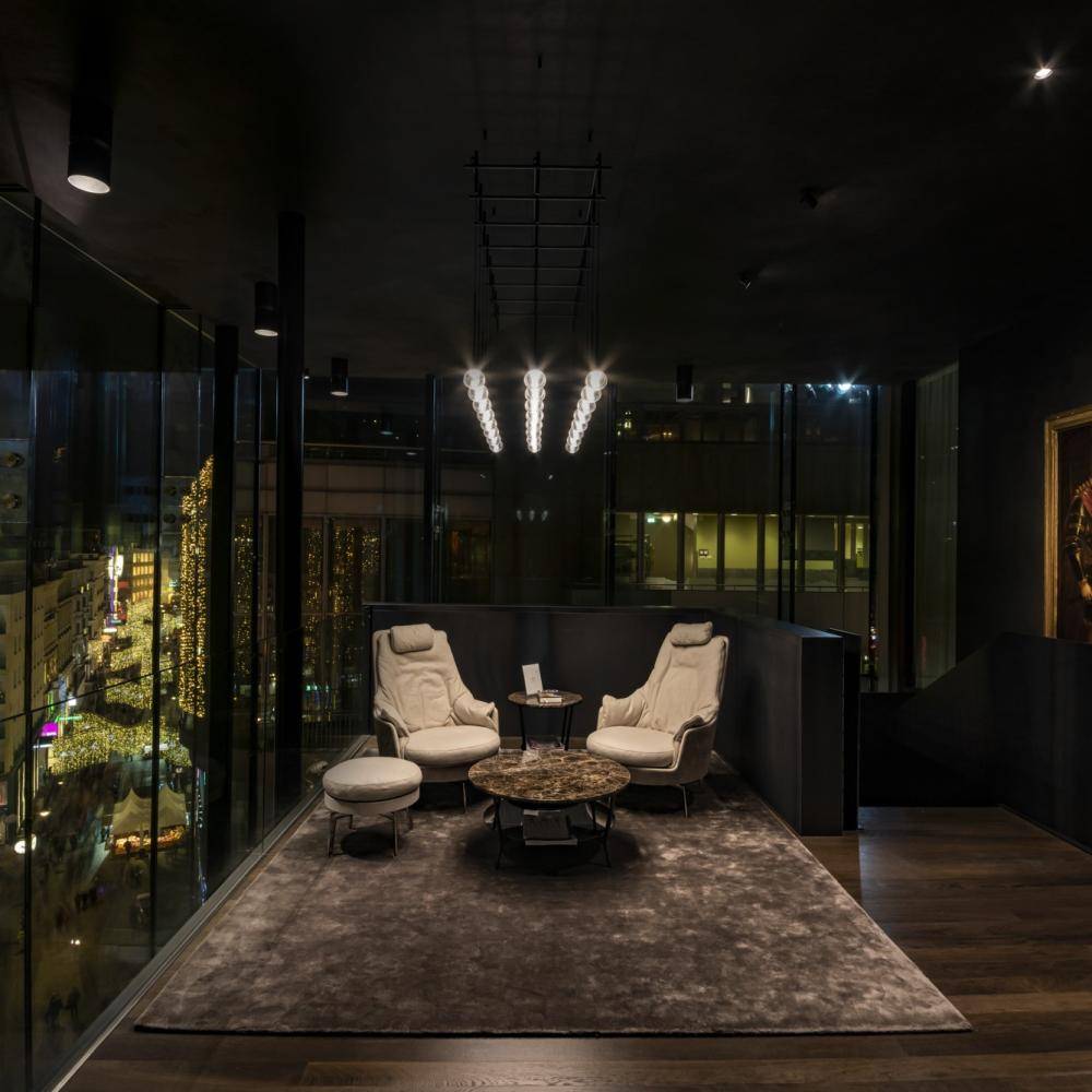 Spektakuläres Penthouse im Herzen Wiens bei Nacht