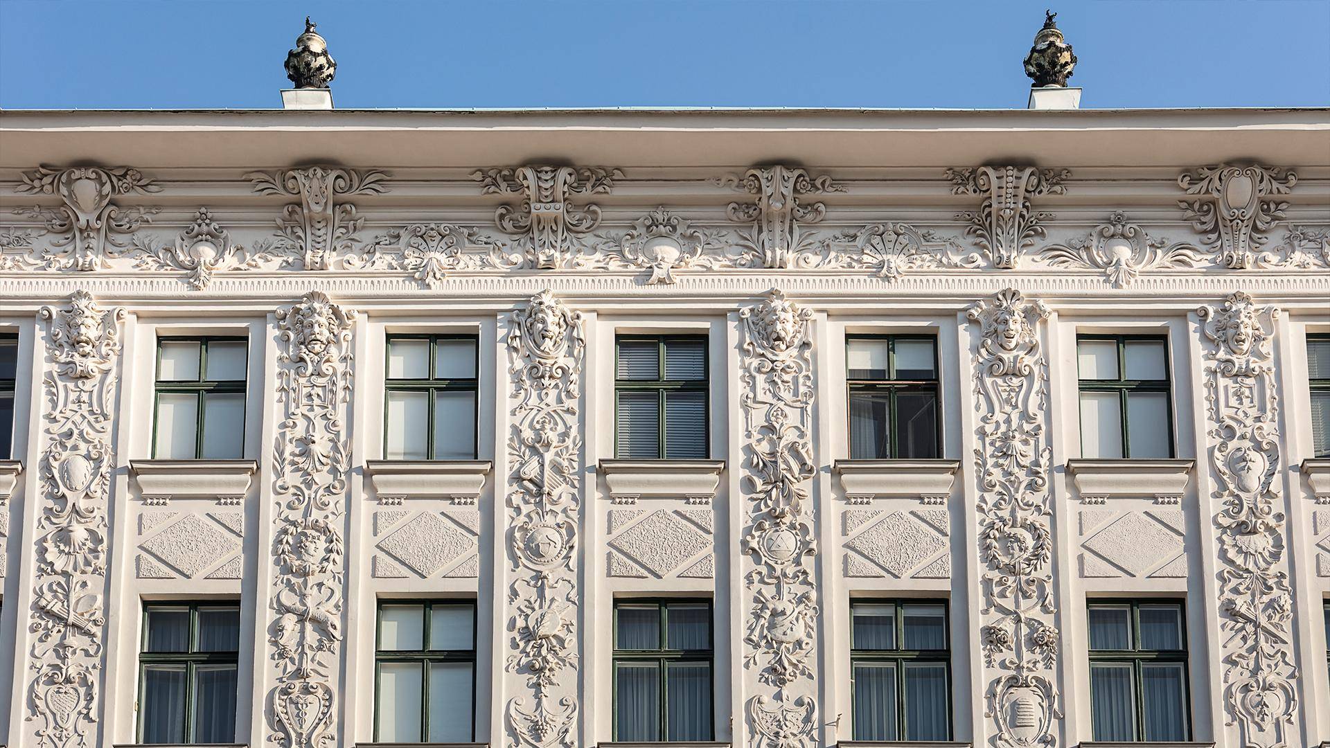 Fassadenrestaurierung des Hosenträgerhauses von Otto Wagner